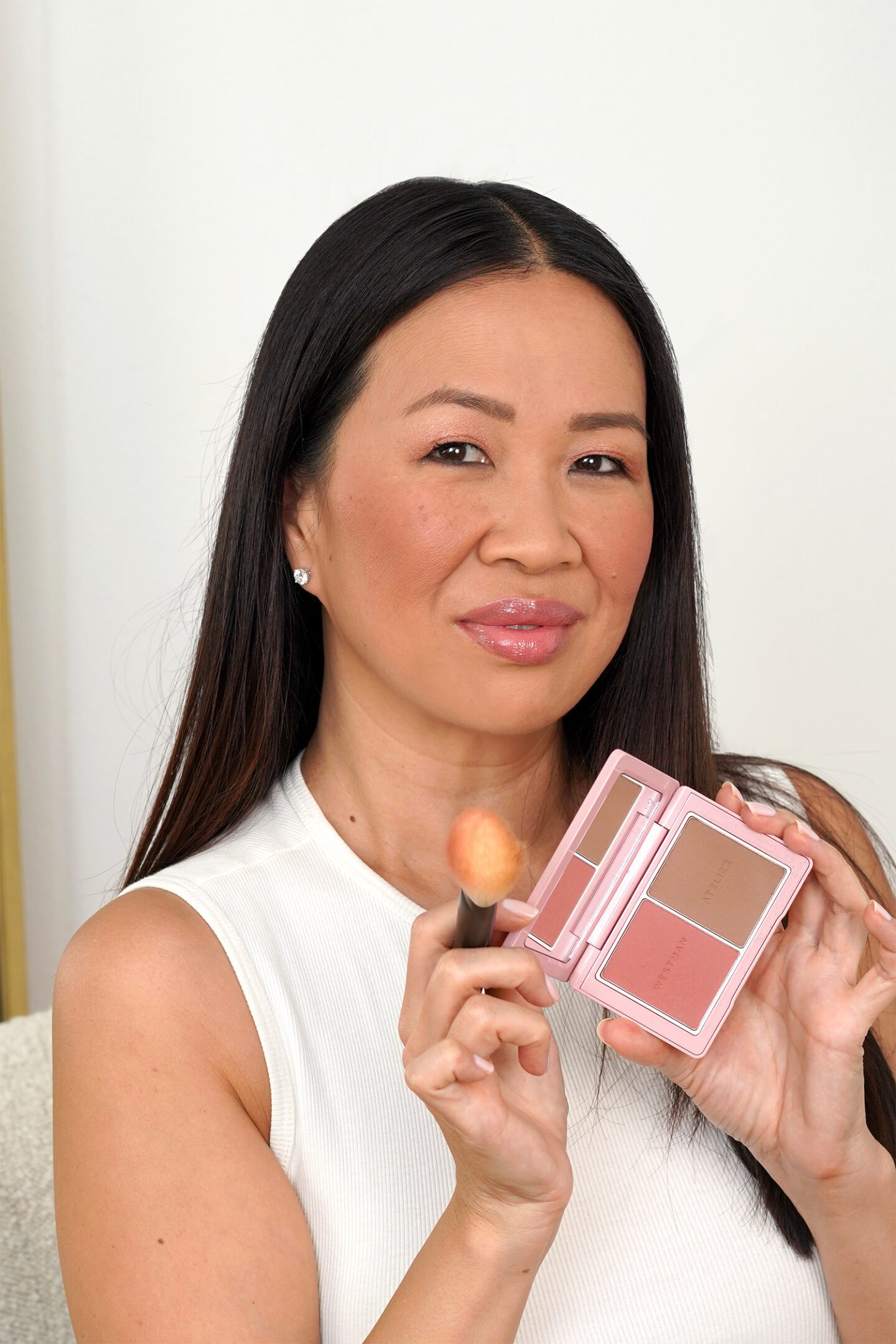 Westman Atelier Baby Cheeks Powder Blush Duo Petal Biscuit